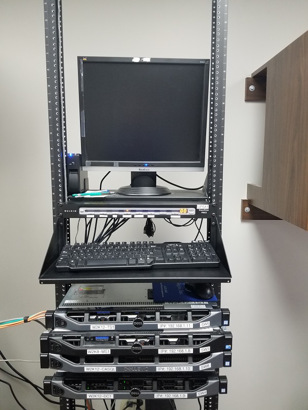 A much more organized server room!